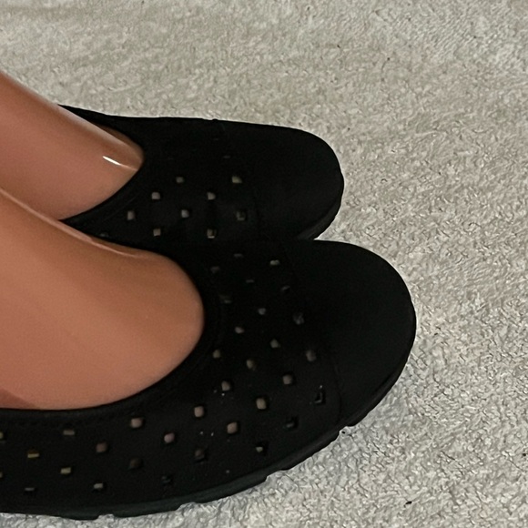 Gabor Hovercraft Black Suede Flats Shoes Sz 7 - Picture 3 of 12